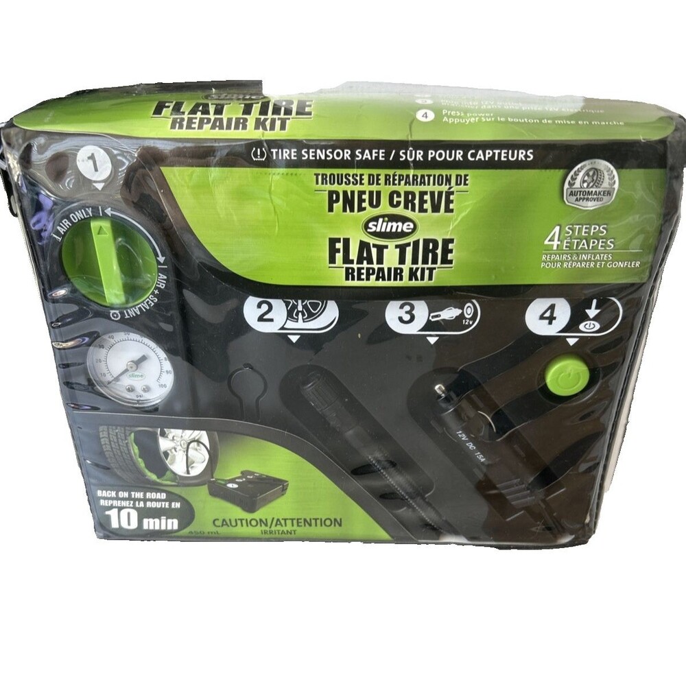 Slime Digital Emergency Flat Tire Repair Kit - Model 50133 12V Inflator NEW